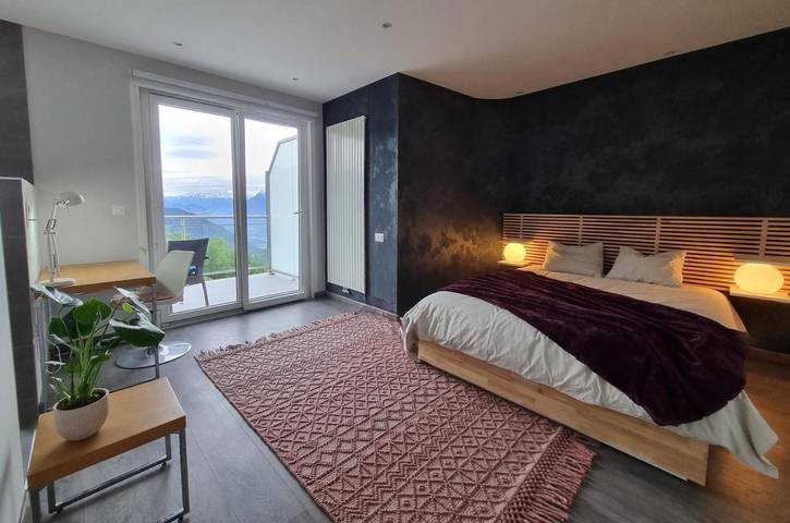 Chambre d’hôte pour 5 personnes, avec jardin et balcon ainsi que sauna et vue à Leysin - 2