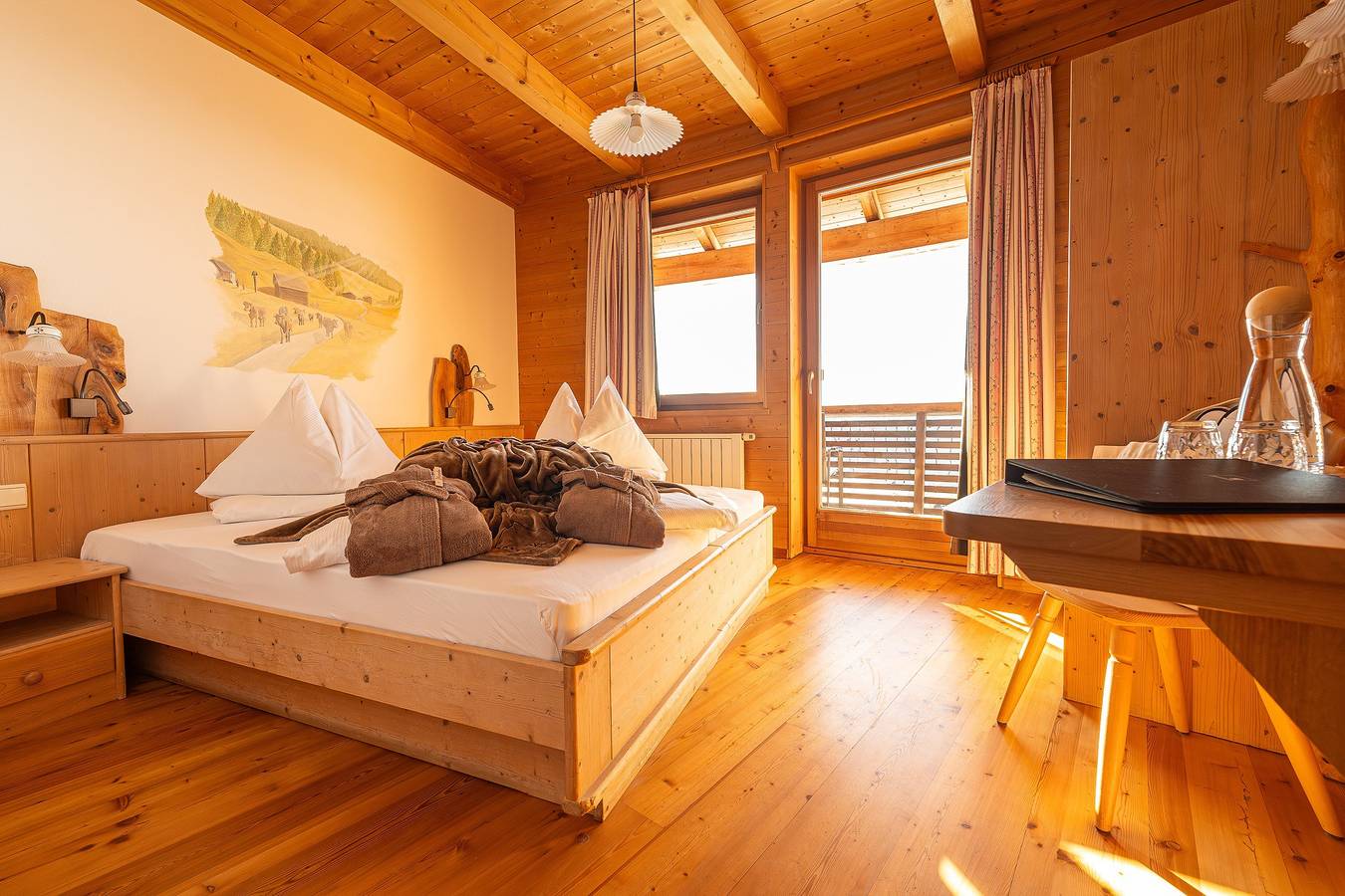 Kamer 'Panoramakamer 2' met gedeeld terras, gedeelde tuin en wifi in Afers, Brixen