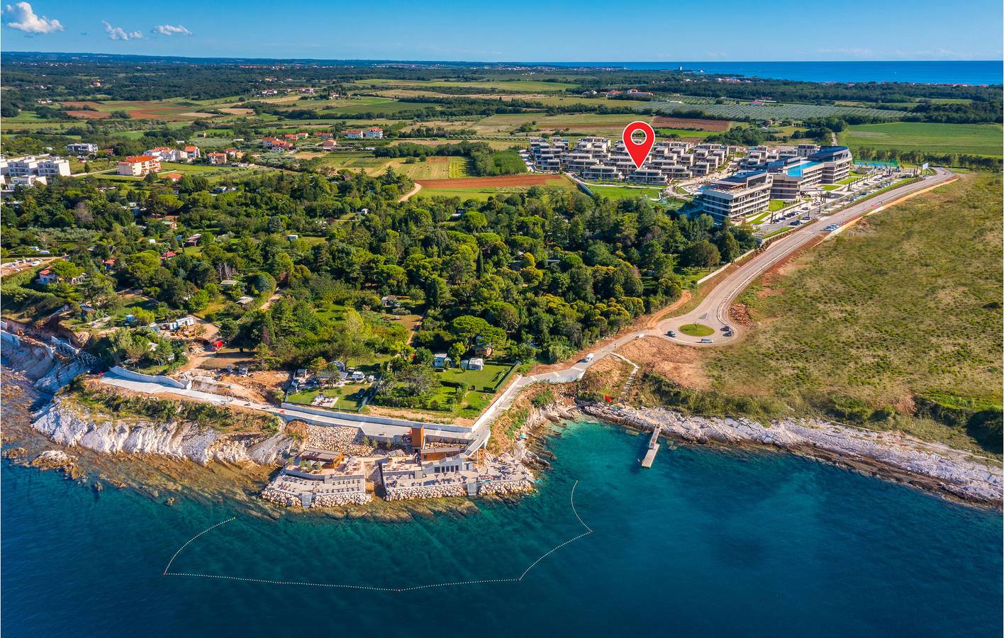 Appartement moderne en bord de mer avec piscine et terrasse, à 2 km de la plage in Umag, Région d'Umag