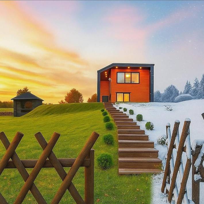 Location de vacances pour 5 personnes, avec Terrasse et Jardin ainsi que Sauna et Vue dans Otepaa
