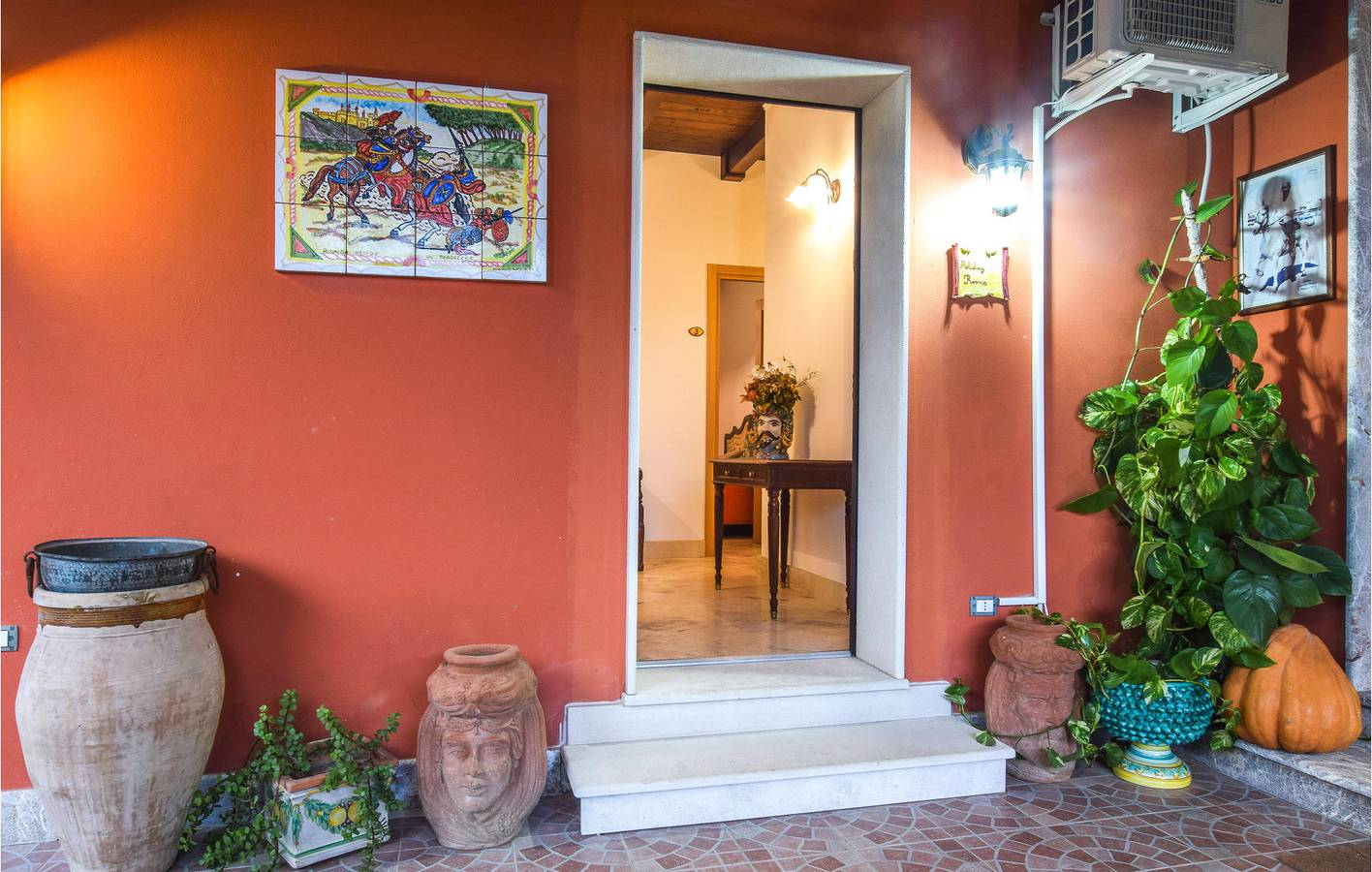 Ganze Ferienwohnung, Appartement am Pool: Parkplatz, A/C, Küche, WiFi in Gaggi, Messina Provinz