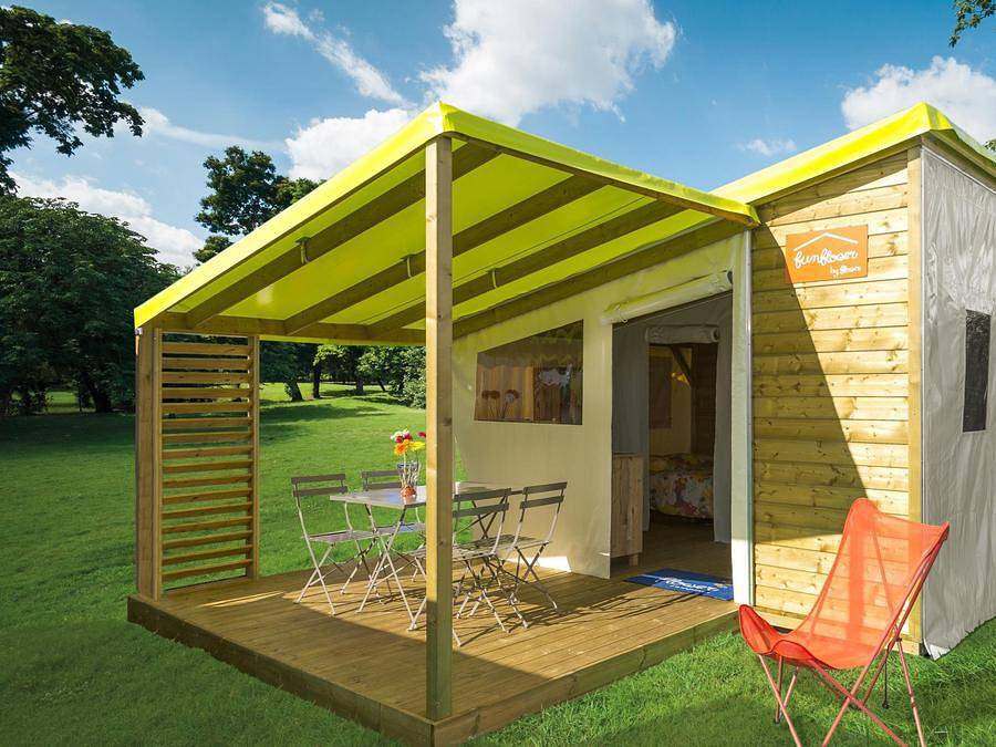 Flower Camping Beauchêne - Bungalowzelt 4 personen - Funflower Standard 20m² / 2 Zimmer - Terrasse (ohne eigene Sanitäranlagen) in Avrillé (Vendée), Vendée