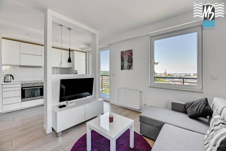 Loft dla 5 osób, z taras i widok, zwierzęta dozwolone w Gdynia