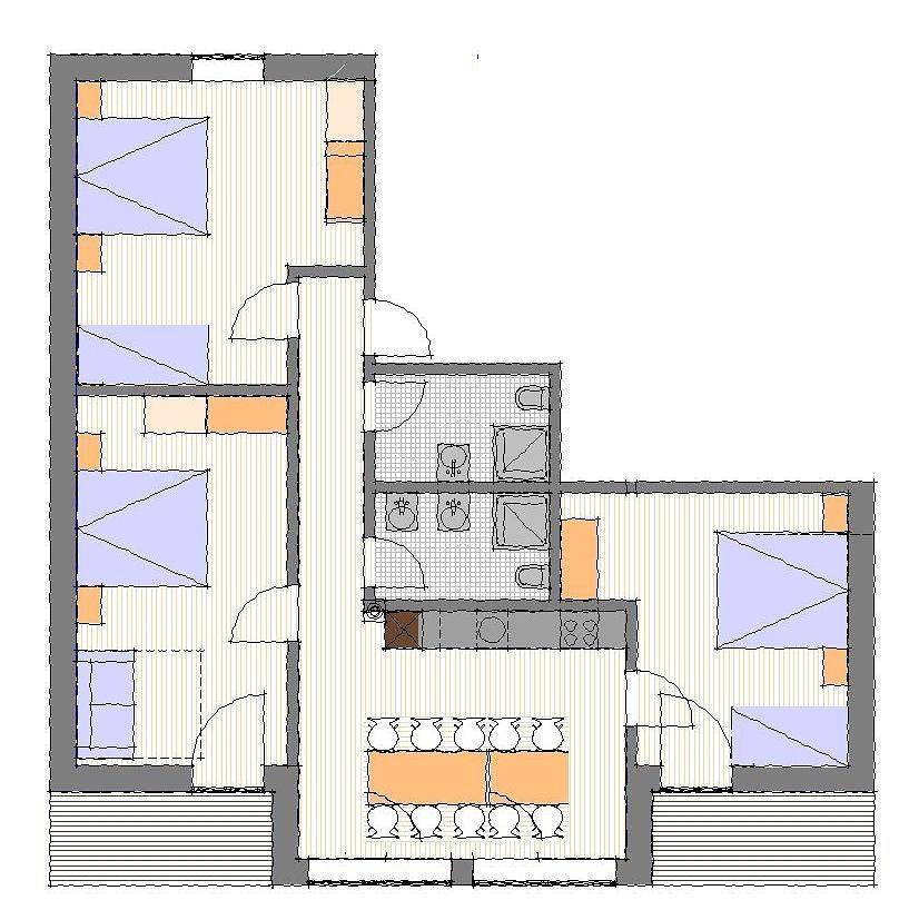 Geheel vakantieappartement, Appartement voor 8 personen ca. 90 qm in Schröcken, Vorarlberg (Lech en omgeving) in Schröcken, Bregenzerwoud