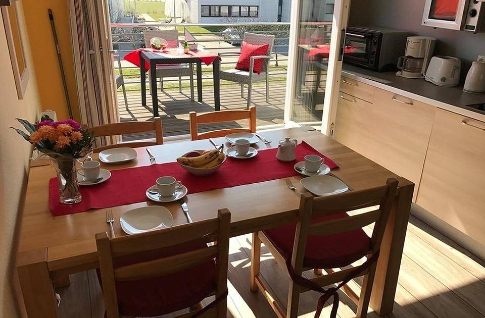 Ganze Wohnung, Ferienhaus Am Rundsteg 10, direkt am Yachthafen mit außergewöhnlichem Seeblick in Ostfehmarn, Fehmarn