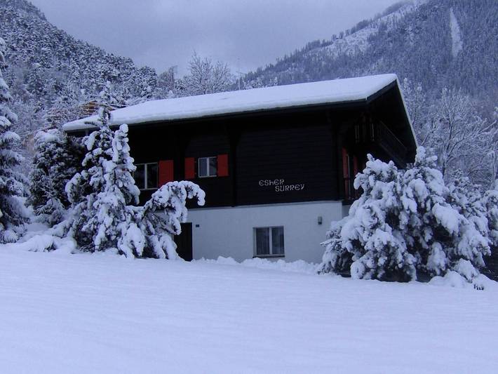 Ferienwohnung für 4 Personen, mit Balkon und Terrasse sowie Garten und Ausblick in Brig (Wallis)