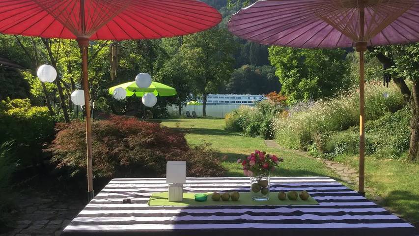 Ferienhaus für 7 Personen, mit Garten