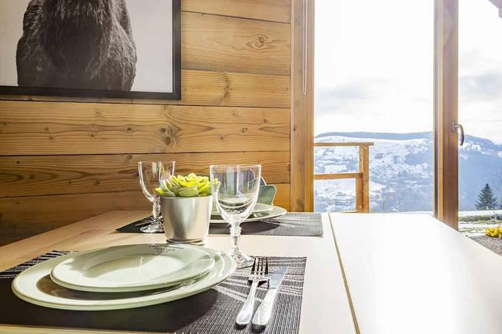 Chalet Le Nordic avec bain scandinave in La Bresse, Parc naturel régional des Ballons des Vosges