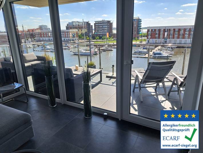 Ferienwohnung für 4 Personen, mit Balkon rund um die Havenwelten