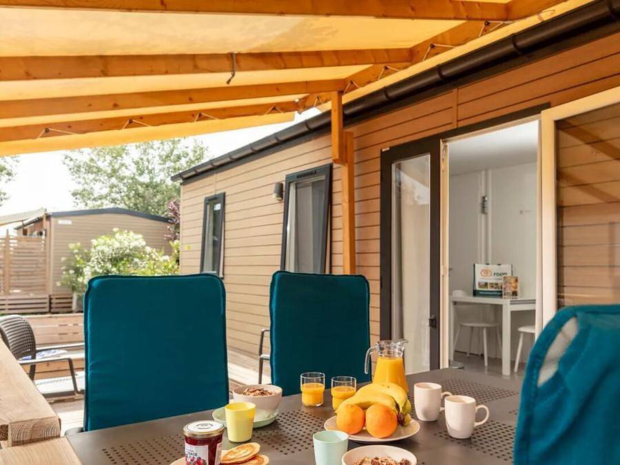 Camping Verdon Parc - Mobilhome 6 personas - Premium Deluxe Salón de 3 habitaciones in Gréoux-les-Bains, Parc naturel régional du Verdon