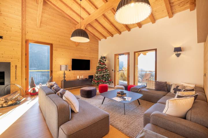 Chalet 'Les Galetas Du Mont Blanc' avec terrasse privée, balcon et Wi-Fi in Hauteluce, Région d'Albertville