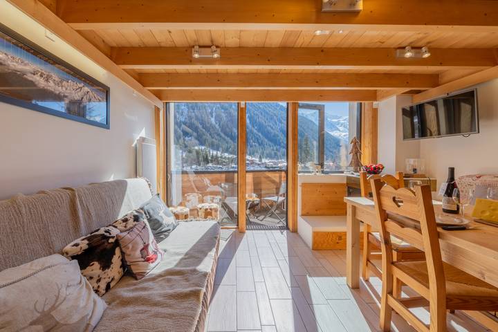 Appartement de vacances pour 6 personnes, avec balcon à Chamonix-Mont-Blanc