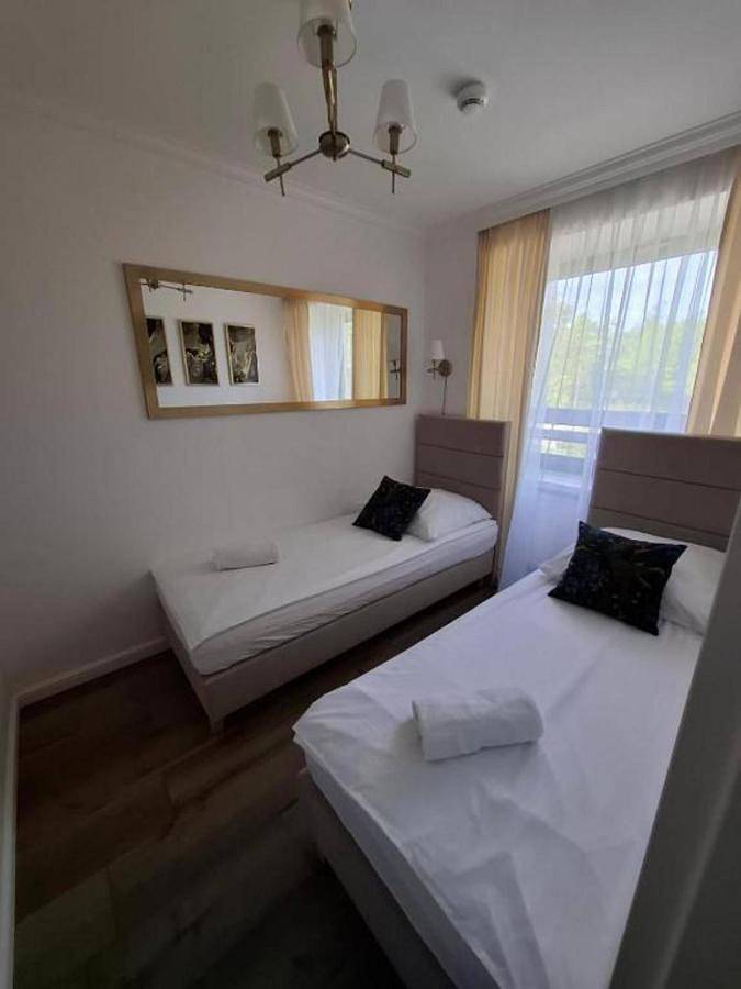 Apartament wakacyjny dla 4 osób, z sauna i ogród oraz widok w Serock