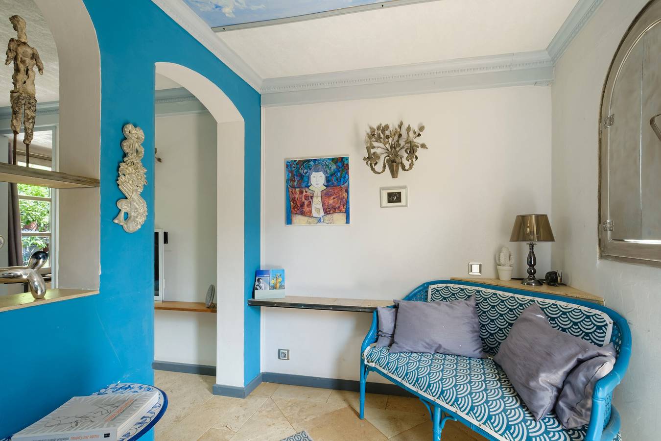 Habitación 'Serena' con terraza compartida, Wi-Fi y aire acondicionado in Menton, Nizza Region