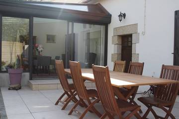 Gîte pour 7 personnes, avec jardin ainsi que jacuzzi et terrasse, animaux acceptés à Bannalec