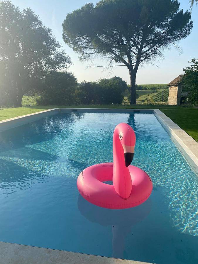 Location de vacances pour 9 personnes, avec vue ainsi que piscine et jardin à Pomport - 3