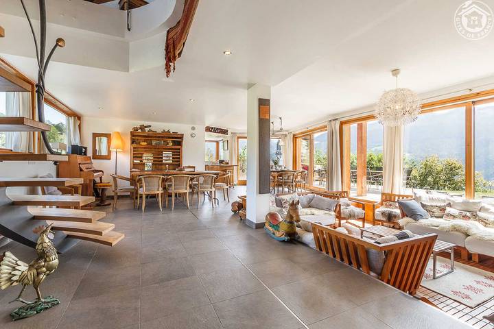 Gîte pour 15 personnes, avec terrasse et sauna ainsi que piscine et jacuzzi, animaux acceptés à La Côte-d'Aime - 4