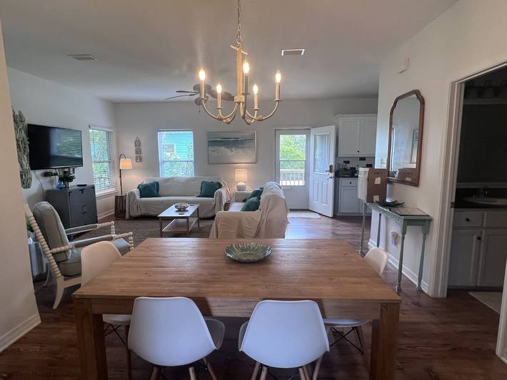 Vacation house for 8 people, with yard and ocean view as well as view in Alabama