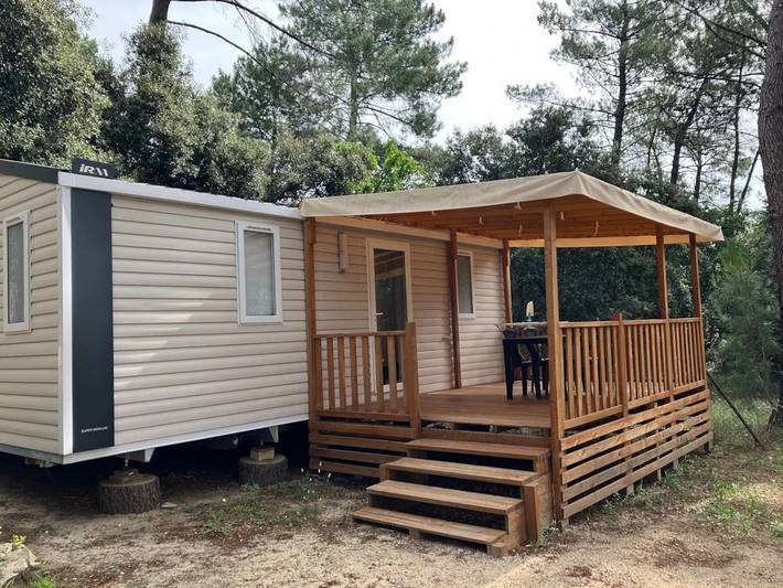 Mobil home pour 4 personnes, avec bassin pour enfant ainsi que piscine et terrasse à Bollène - 3