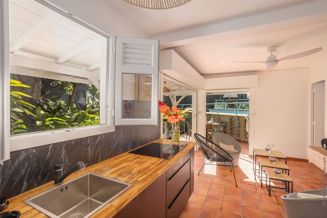 Entire apartment, Ti Noni - Tropical charm with pool  ocean view in Le Marin, Martinique