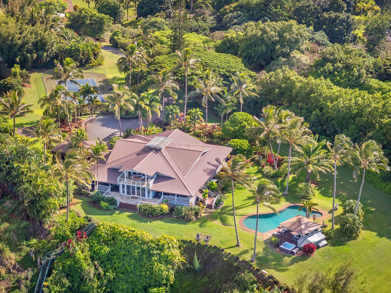 Secret Beach House in Kilauea in Kalihiwai, Kauai