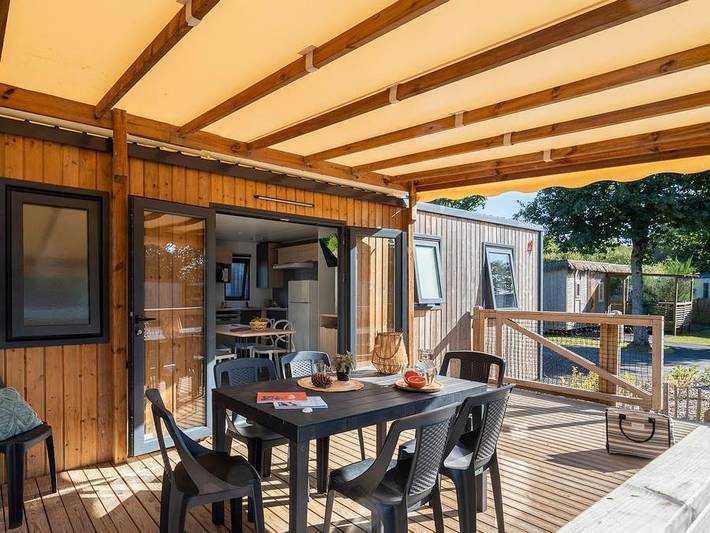 Camping Les Alizés - Mobilheim 7 personen - Presta+ 32m² in Lannion, Ceinture Dorée
