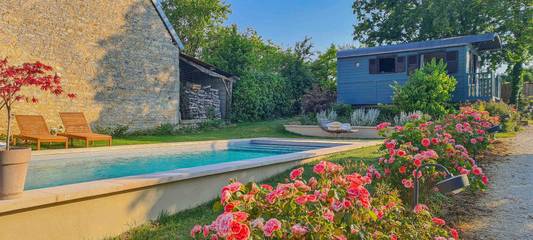 Chambre d’hôte pour 4 personnes, avec piscine ainsi que terrasse et jardin à Maisons-lès-Chaource