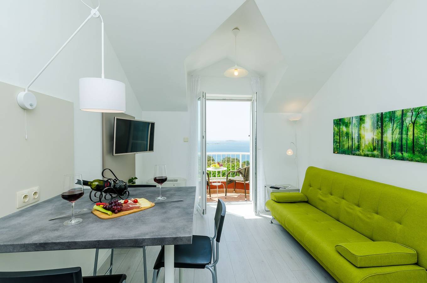 Ganze Wohnung, Villa Panorama Dubrovnik - Comfort One Bedroom Apartment with Balcony and sea View in Plat, Dubrovnik-Neretva