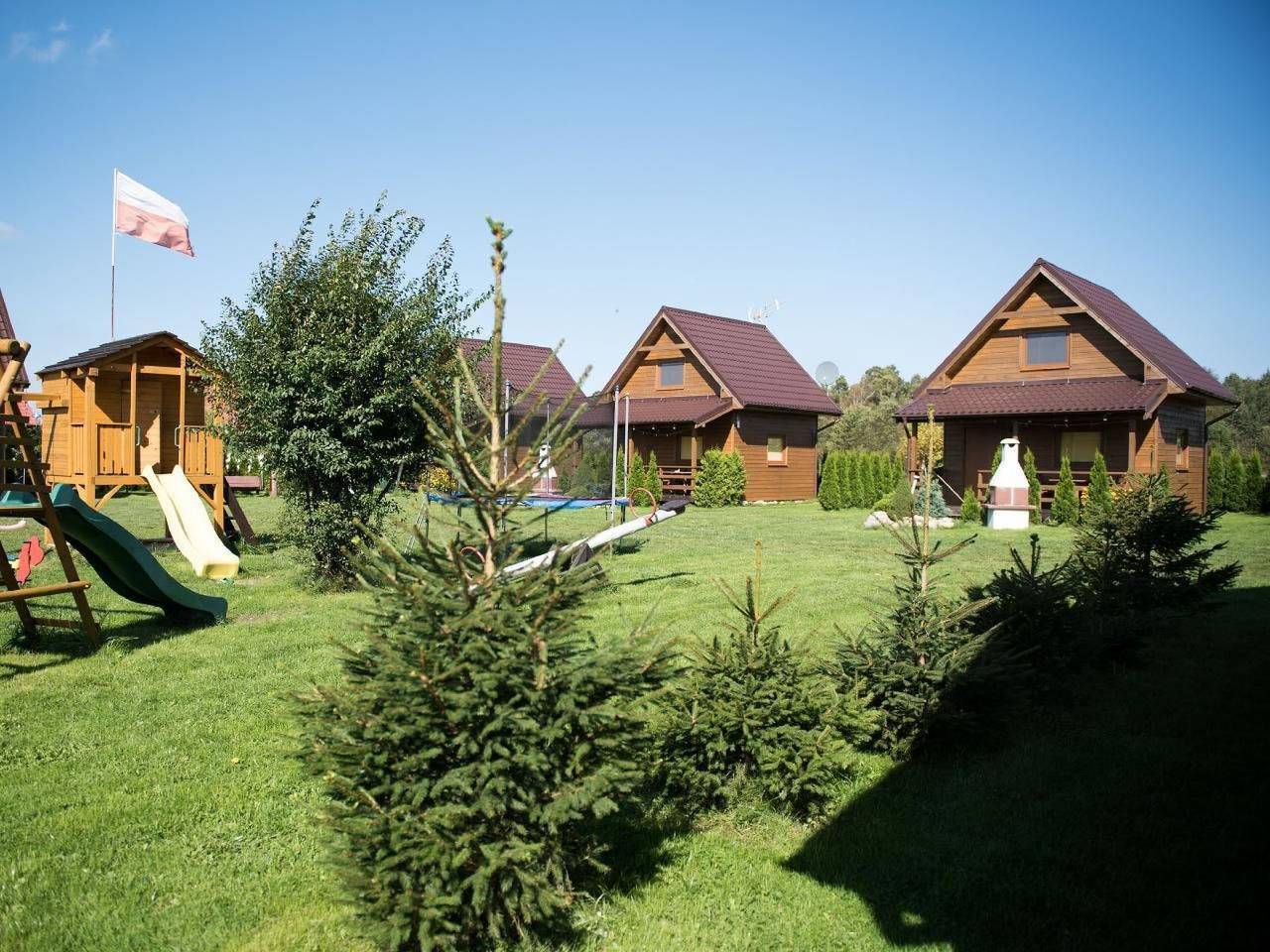 Gartenhaus mit Kamin in Kopalino, powiat wejherowski