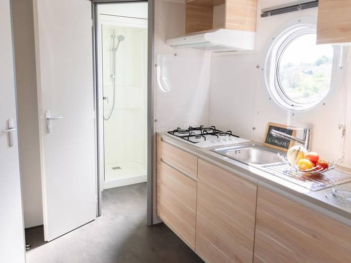 Flower Camping Provence Vallée - Mobilheim 4 personen - Eco Lodgia – 2 Schlafzimmer in Manosque, Regionaler Naturpark Luberon