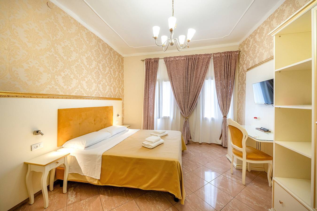 Zimmer „Hotel Walter“ mit Wlan und Klimaanlage in Venedig, Lagune von Venedig
