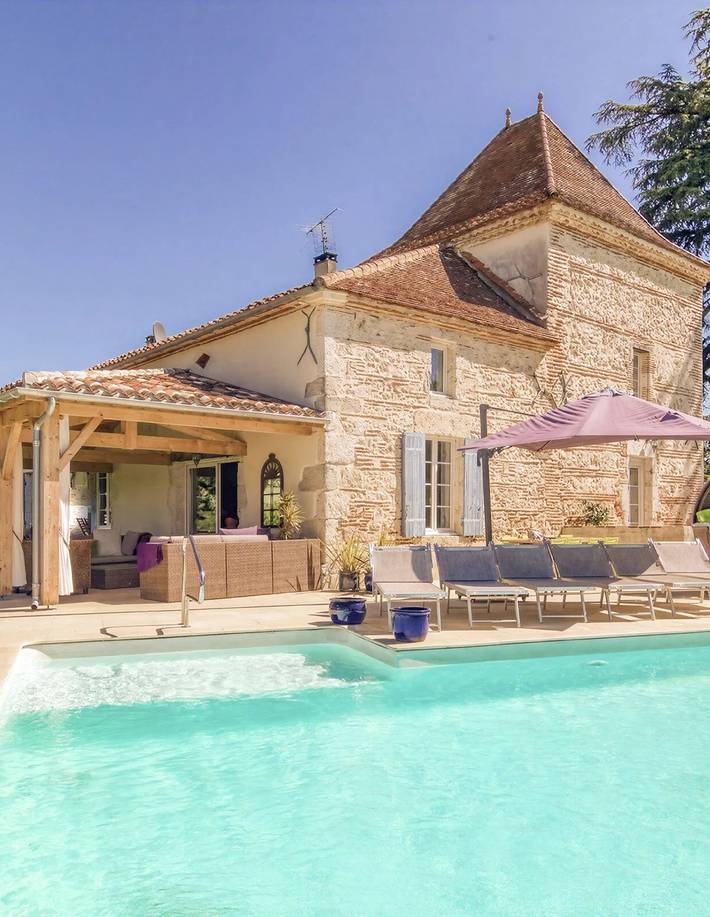 Château pour 20 personnes avec jacuzzi in Castelmoron-sur-Lot, Région de Marmande