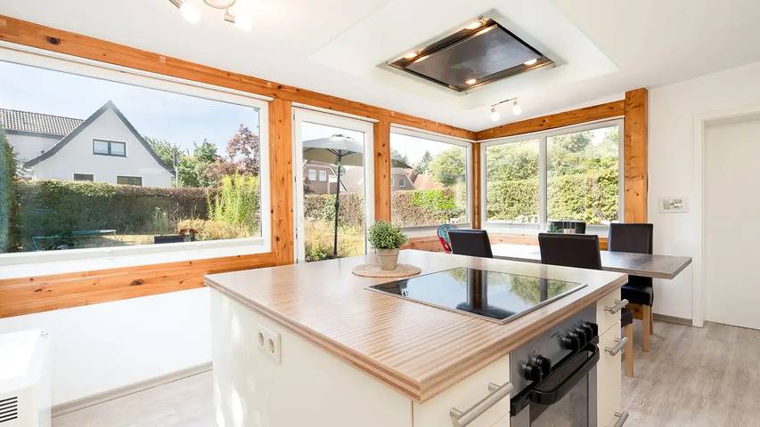 Bungalow für 3 Personen, mit Terrasse und Garten
