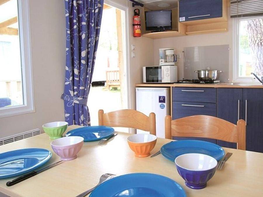 Camping Oléron Loisirs - Mobilhome 4 personnes - Cocoon 1 chambre 18m² in Saint-Georges-d'Oléron, Côte de Beauté