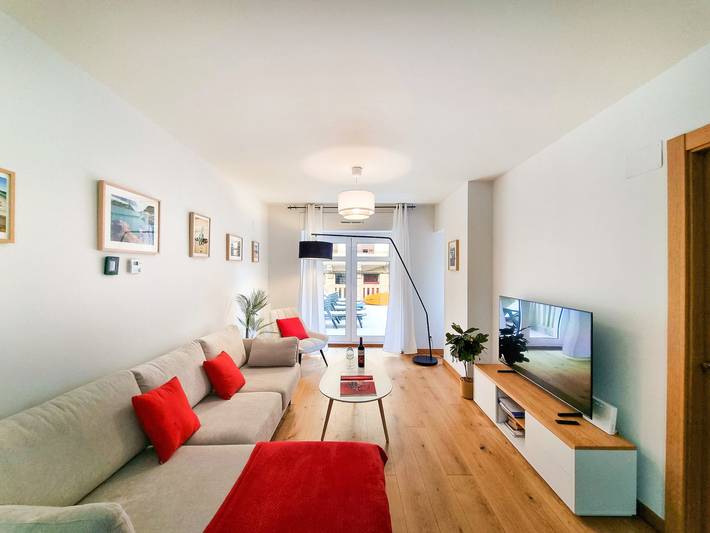 Apartamento de vacaciones para 4 personas, con terraza en San Sebastián