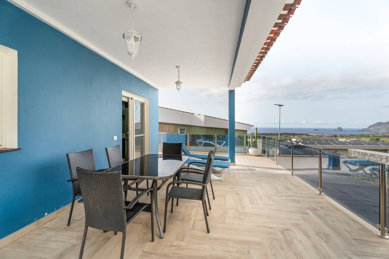 Casa vacacional 'Casa Mar Azul' con vistas al mar, terraza privada y Wi-Fi in Frontera , El Hierro