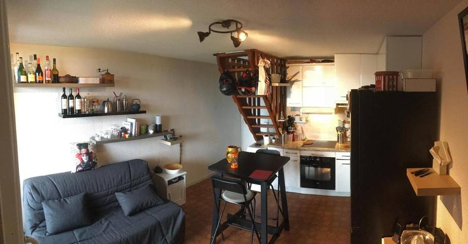Gîte pour 2 personnes, avec Balcon ainsi que Terrasse et Vue dans Plage d'Erretegia - 4
