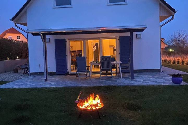 Ferienhaus für 4 Personen, mit Balkon und Garten in Marlow