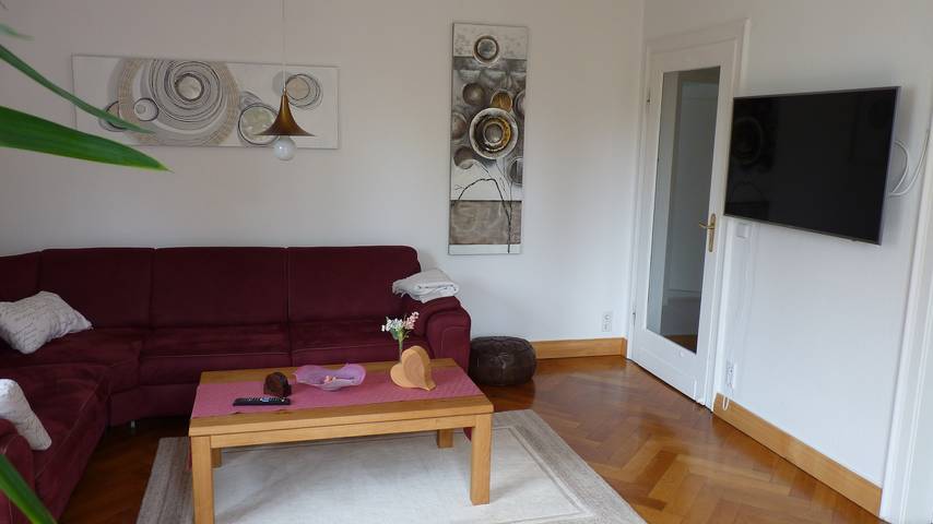 Ganze Ferienwohnung, Ferienwohnung & Apartment Kunsthaus Panorama mit Balkon in Nordhausen, Harzvorland