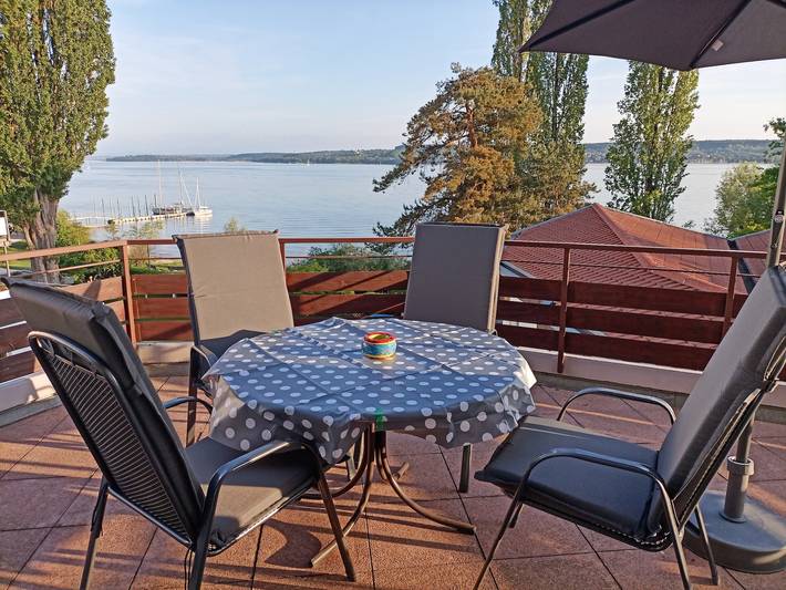 Ferienwohnung für 2 Personen, mit Balkon und Ausblick am Bodensee