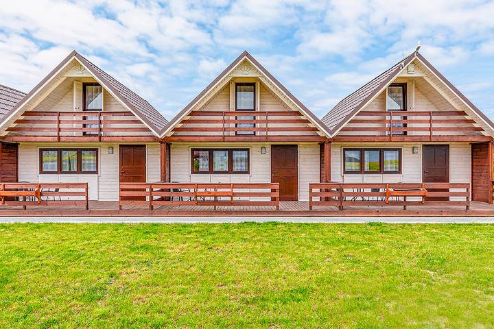 Chalet pour 6 personnes, avec terrasse et jardin, animaux acceptés en Pologne