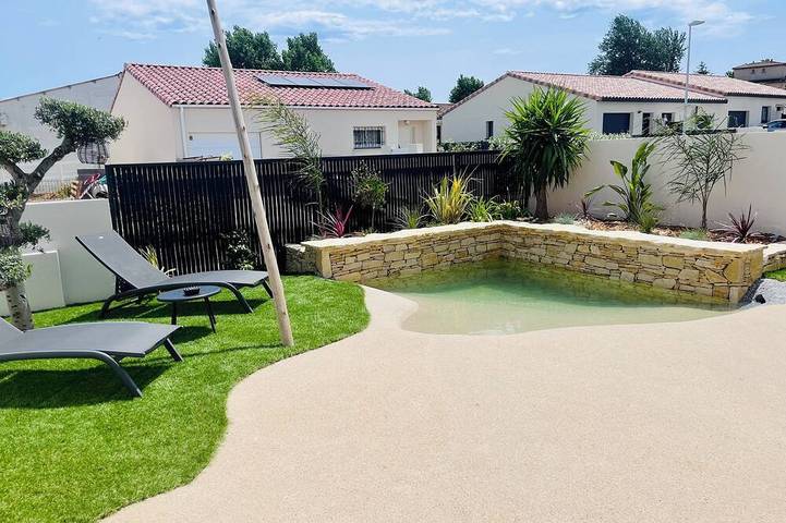 Ferienhaus für 8 Personen, mit Garten und Pool in Colombiers