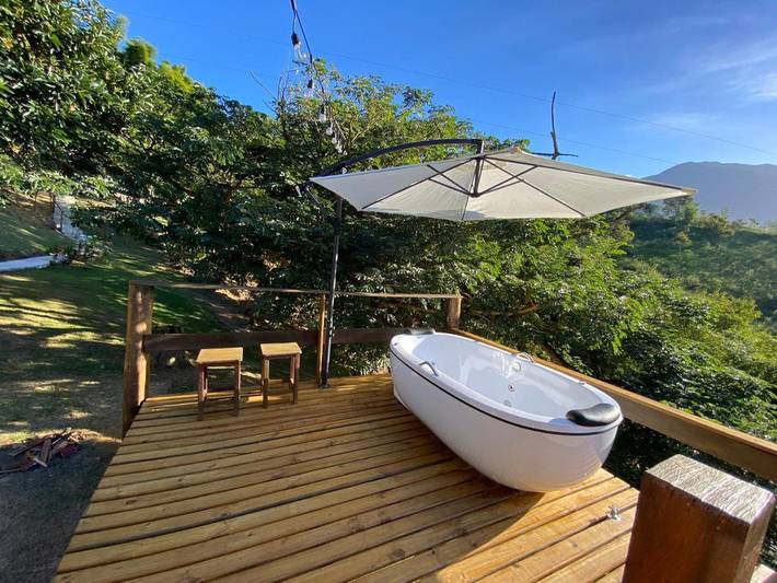 Hôtel pour 2 personnes, avec jardin et vue ainsi que sauna et piscine, animaux acceptés à Resende (Brasil) - 4