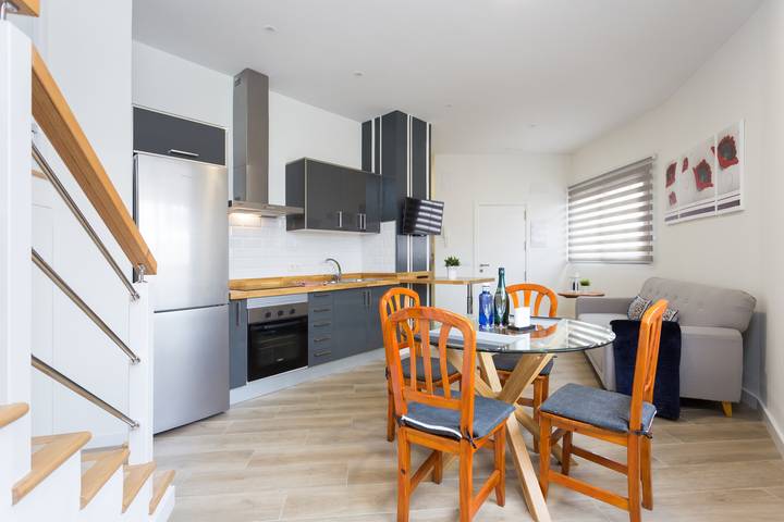 Ferienwohnung für 4 Personen, mit Meerblick und Terrasse