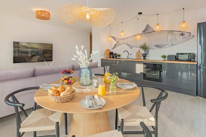 Ferienwohnung für 4 Personen, mit Balkon/Terrasse und Balkon, mit Haustier in Kölpinsee