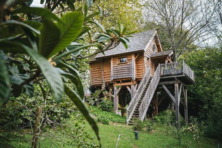 Cabane en bois pour 4 personnes, animaux acceptés - 1