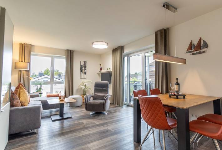 Ferienwohnung für 5 Personen, mit Sauna und Balkon in Haffkrug