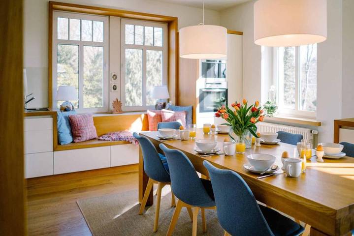 Ferienwohnung für 7 Personen, mit Garten und Ausblick sowie Terrasse in Radeberg