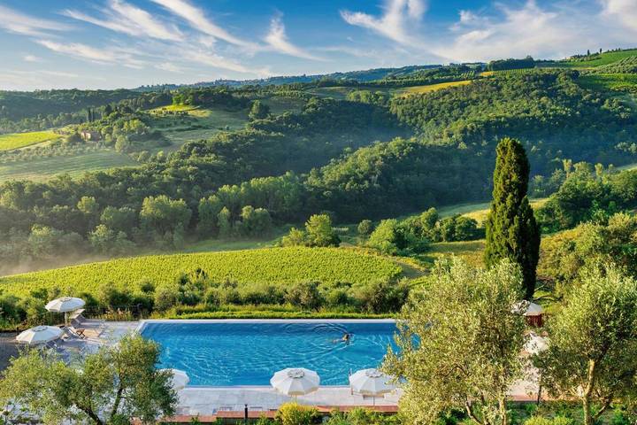 Apartahotel para 4 personas, con piscina y jardín, Familias con niños en Toscana