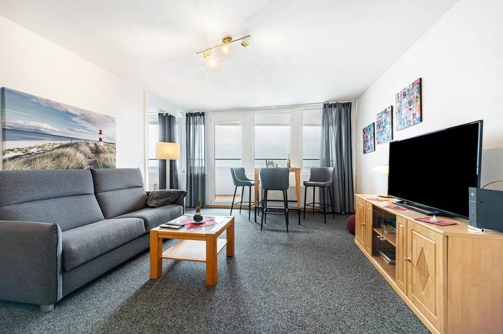 Ferienwohnung für 2 Personen, mit Balkon und Sauna sowie Seeblick